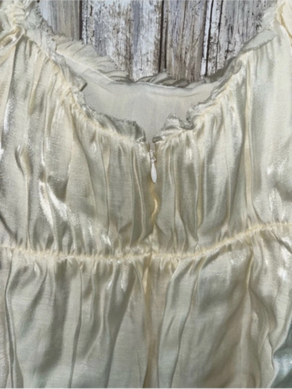 Reformation Aviary Dress Ivory Cream Puff Sleeve Mini Babydoll Coquette 2 - Picture 10 of 11